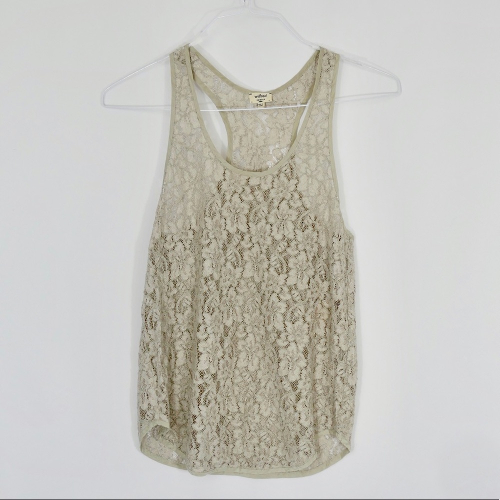 Aritzia/Wilfred lace top